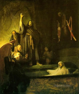 Rembrandt van Rijn Painting - The Raising of Lazarus Rembrandt